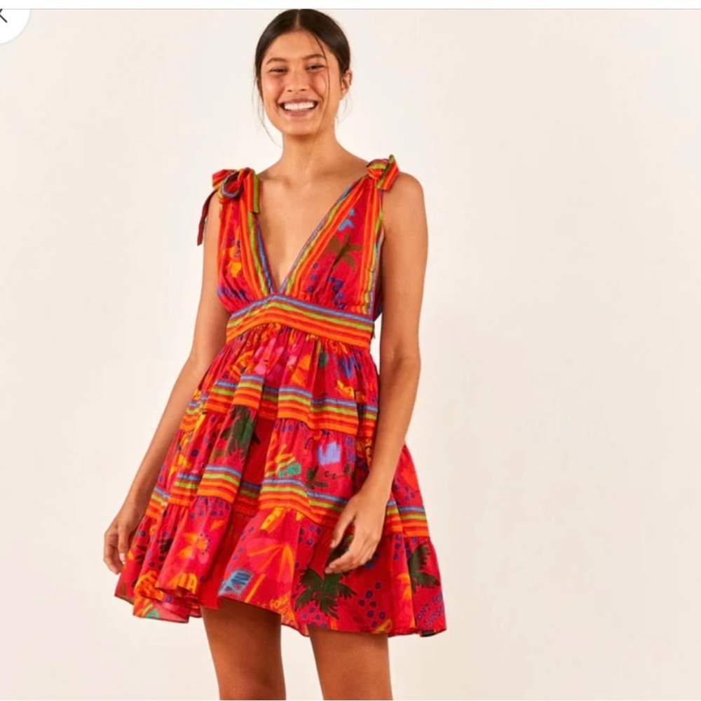 Farm Rio Good Vibes Mini dress size Small